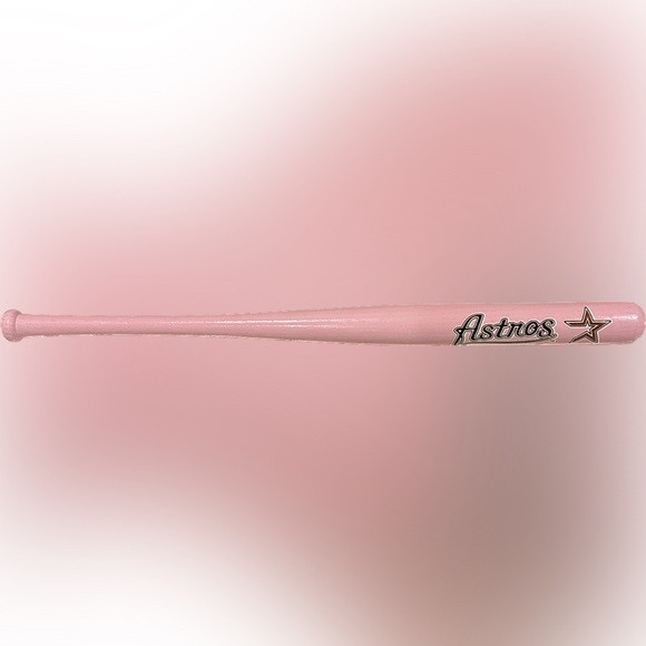 VTG RARE 2001 18” HOUSTON ASTROS COOPERSBURG SPORTS MLB PINK WOODEN BASEBALL BAT - Picture 4 of 6